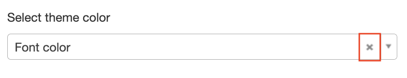 Select theme color