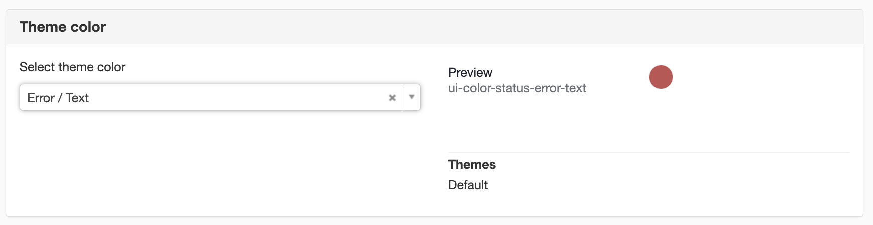 Theme color