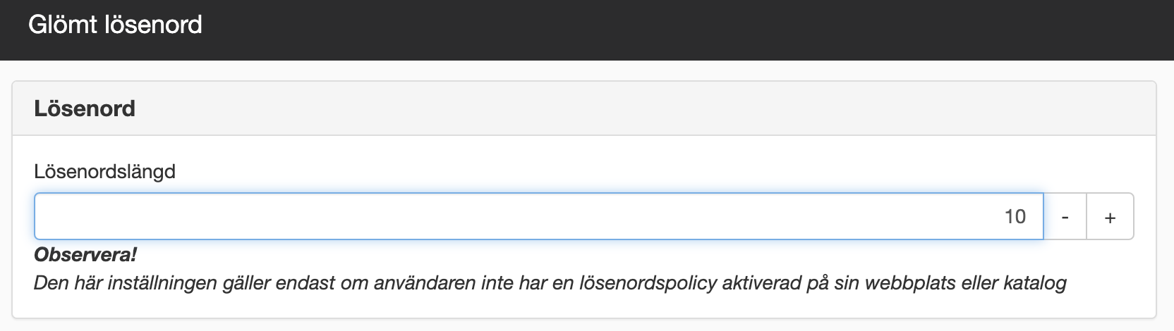 Lösenordslängd