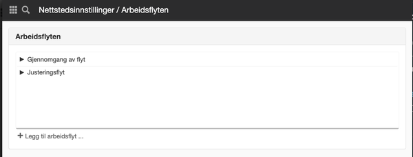 Arbetsflöden