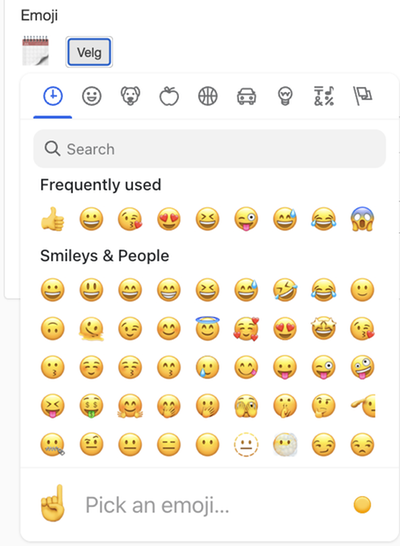 Velj emoji