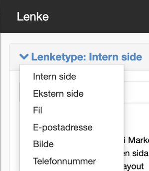 Velj lenketype