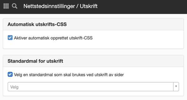 Panelet Utskrift