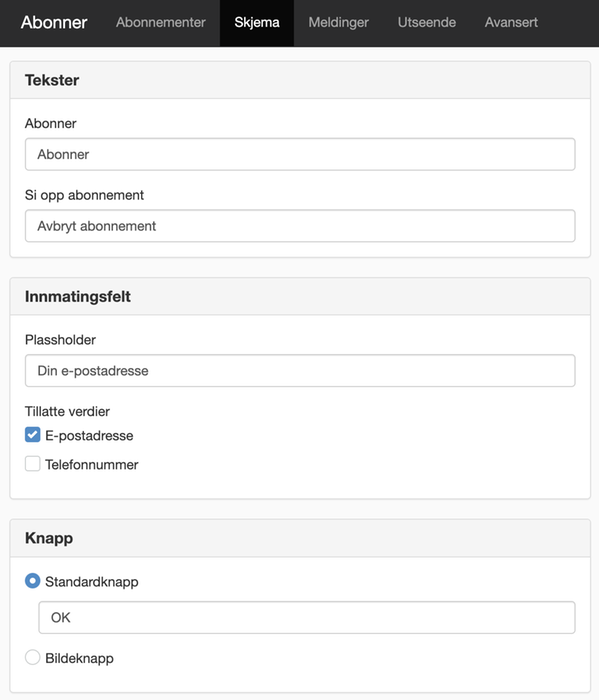 Fanen Skjema
