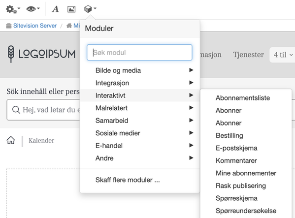 Kategorien Interaktivt