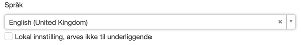 Språkinställningar