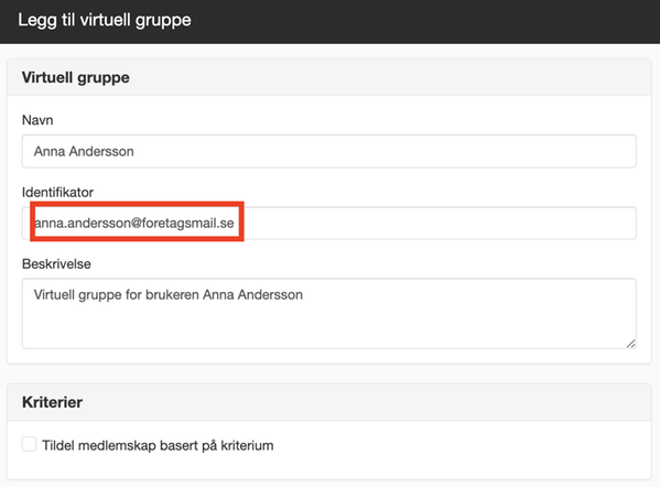 E-postadresse