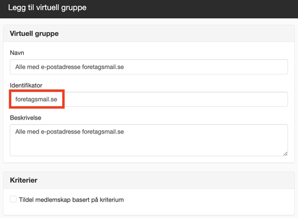 Alle med en viss e-post
