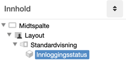 Modul i standardvisningen