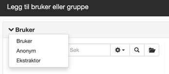 Legg til bruker eller gruppe