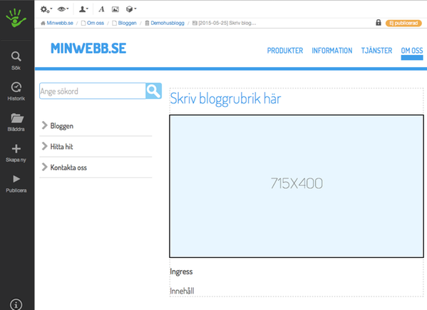 Skriv blogginlägg