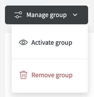 Manage groups