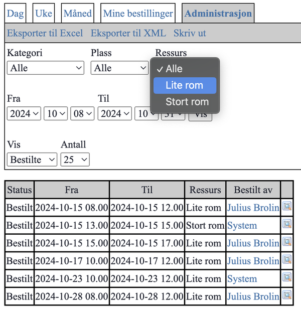 Vis ressursen Lite rom