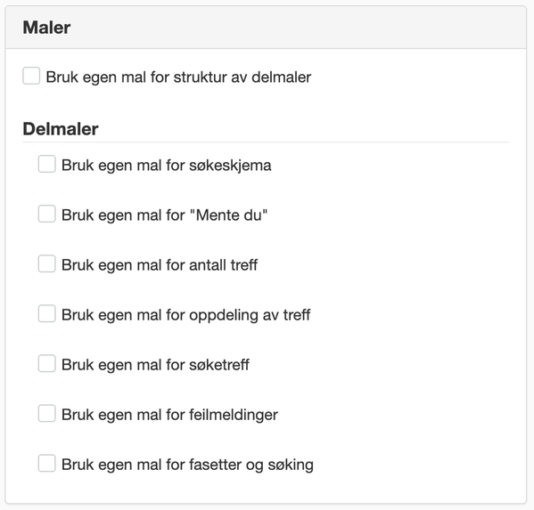 Innstillinger for maler