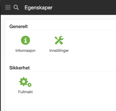 Egenskaper