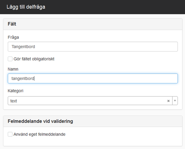 Delfråga skript