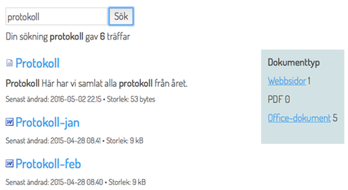 Facetterad sök