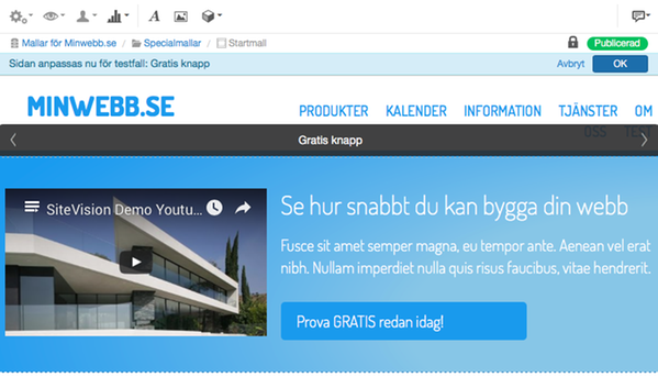 Skapar gratis vyn