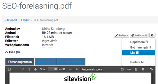 Lås fil