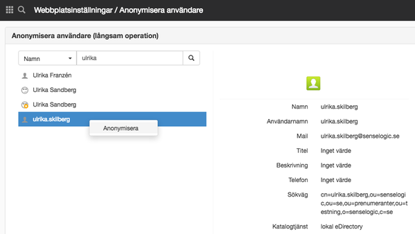 Anonymisera