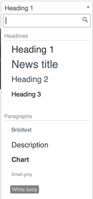 select font