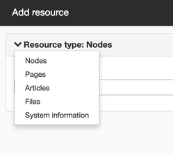 Add resource type