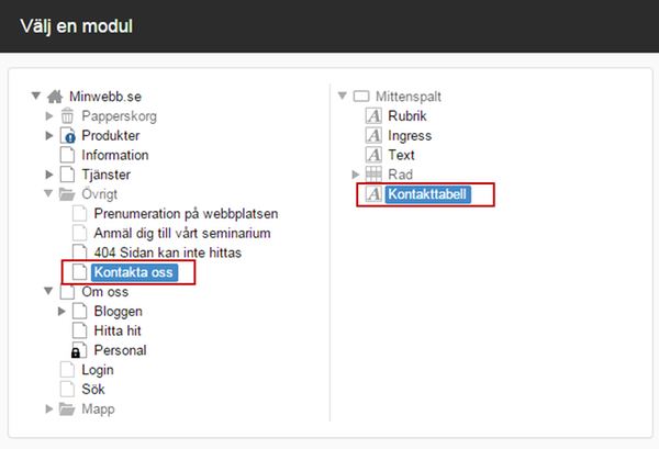 Peka ut modul
