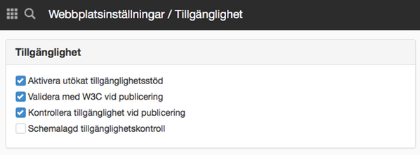 Tillgänglighet