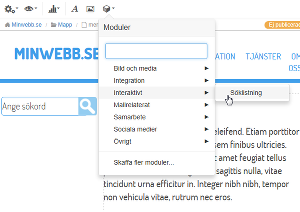 Kategorin interaktivt