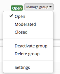 Group settings