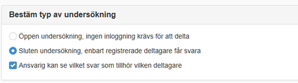 Sluten enkät