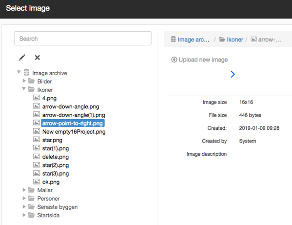 Select image