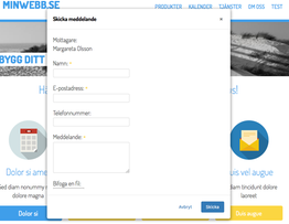 Inte modal meddelandedialog