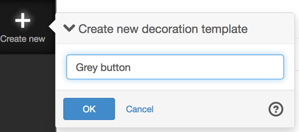 Create new decoration