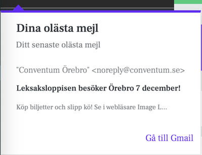 Olästa mejl