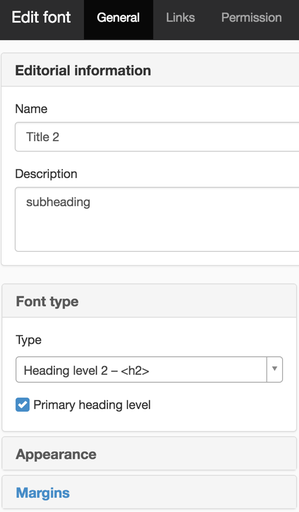 Headings