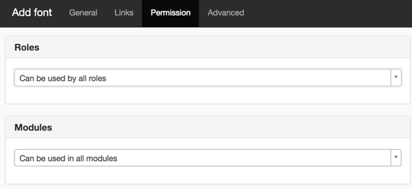 Add fonts - Permissions