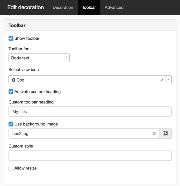Add decoration