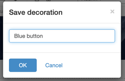 Save decoration