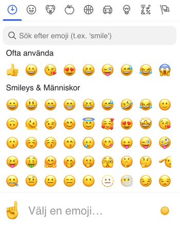 Emojiväljare