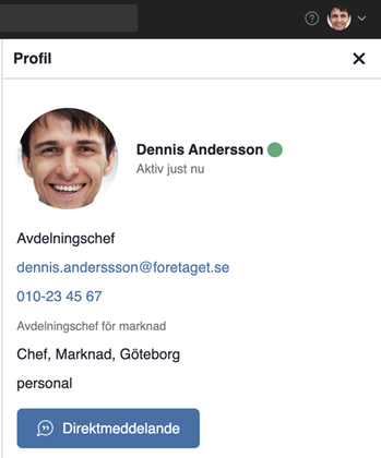 Profilinformation