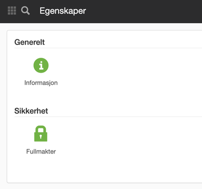 Egenskaper på mallarkiv