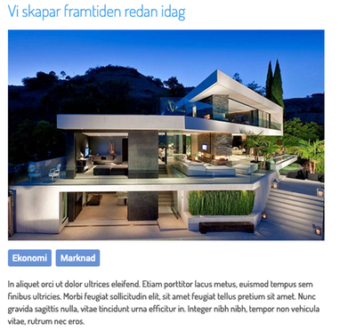 Exempel etiketter