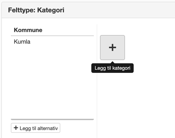 Legg til en annen kategori